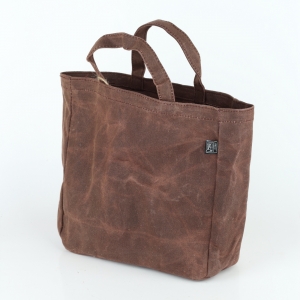 Nákupní taška plátěná povoskovaná 25 x 9,2 x 34,5 cm černá