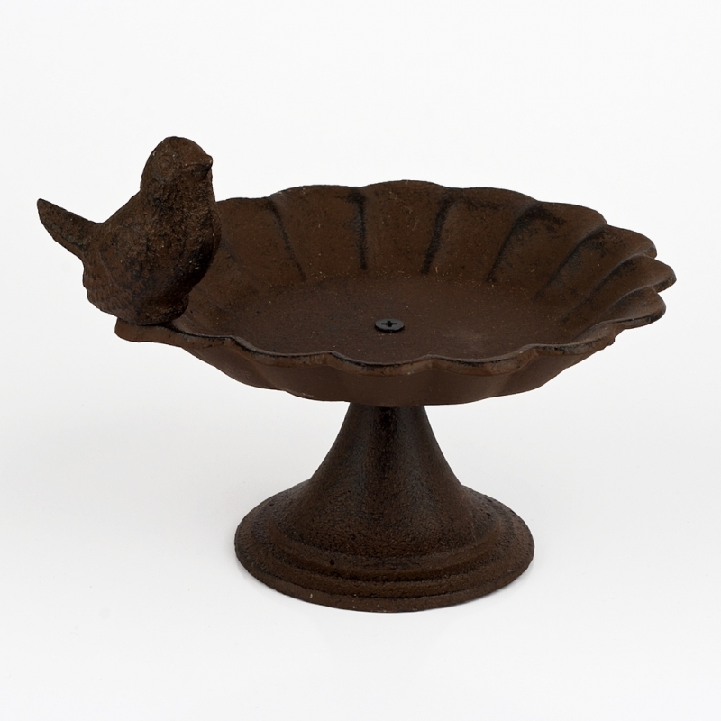 Napáječka pro ptáky retro litina - poškozeno