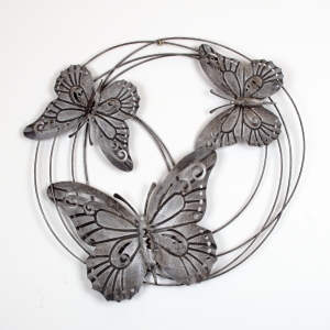 Nástěnná dekorace hejno motýlů 58cm