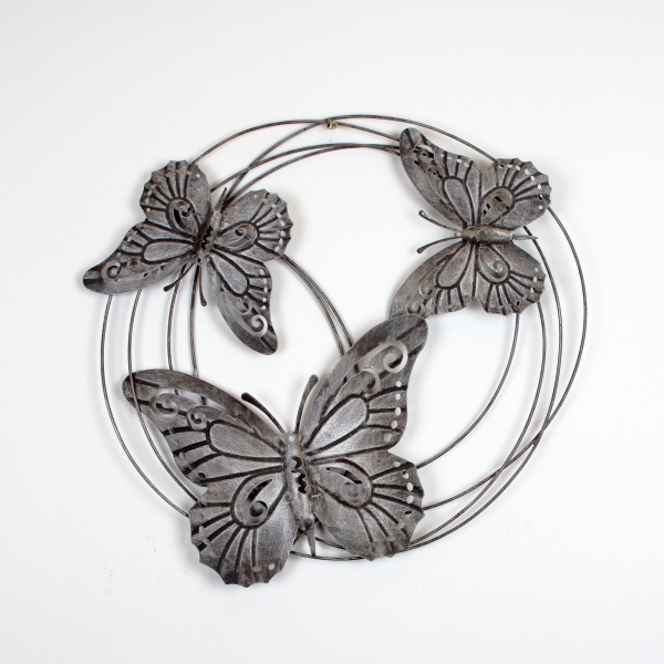 Nástěnná dekorace hejno motýlů 58cm