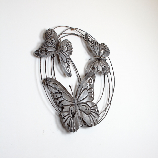 Nástěnná dekorace hejno motýlů 58cm