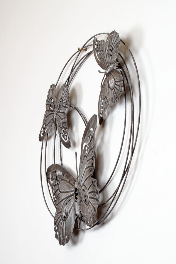 Nástěnná dekorace hejno motýlů 58cm