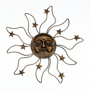 Nástěnná dekorace slunce 38x1x40cm