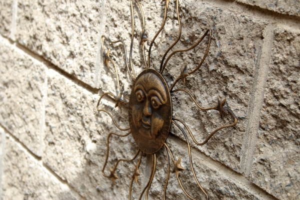 Nástěnná dekorace slunce 38x1x40cm