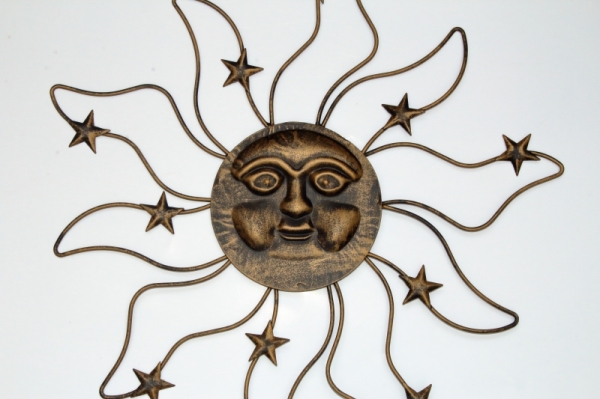 Nástěnná dekorace slunce 38x1x40cm