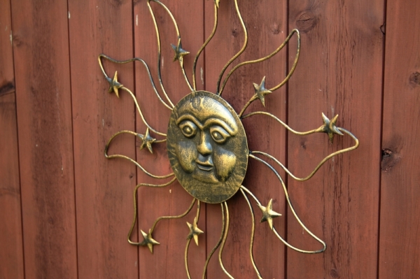 Nástěnná dekorace slunce 38x1x40cm