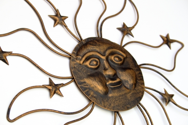 Nástěnná dekorace slunce 38x1x40cm