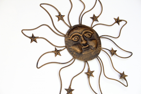 Nástěnná dekorace slunce 38x1x40cm