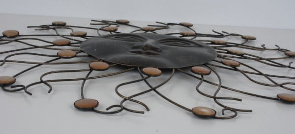 Nástěnná dekorace slunce s kameny 60cm