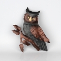 Nástěnná dekorace sova 33cm
