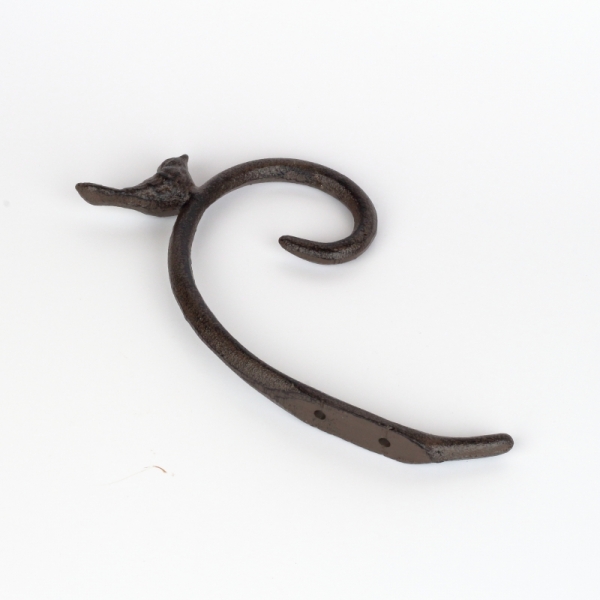 Nástěnná konzole s ptáčkem tmavá 14x21x2cm