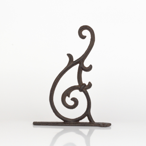 Nástěnná konzole zdobená litina 23x18,5x3cm