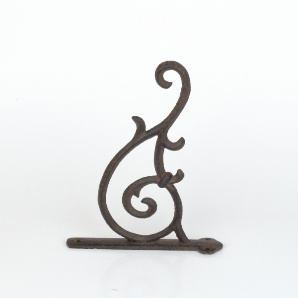 Nástěnná konzole zdobená litina 23x18,5x3cm