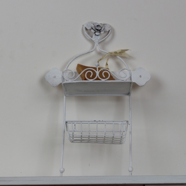 Nástěnná mýdlenka a věšák 33cm