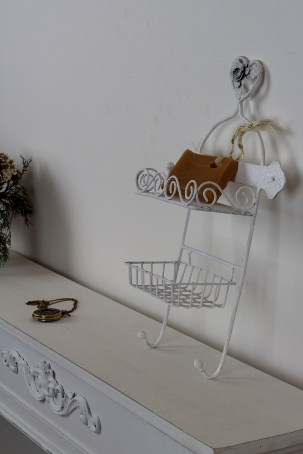 Nástěnná mýdlenka a věšák 33cm