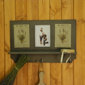 Nástěnná police Levandule 50cm