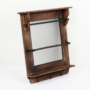 Nástěnná police v rustikálním stylu 50x9x59cm