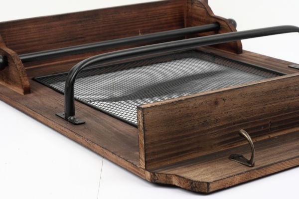 Nástěnná police v rustikálním stylu 50x9x59cm