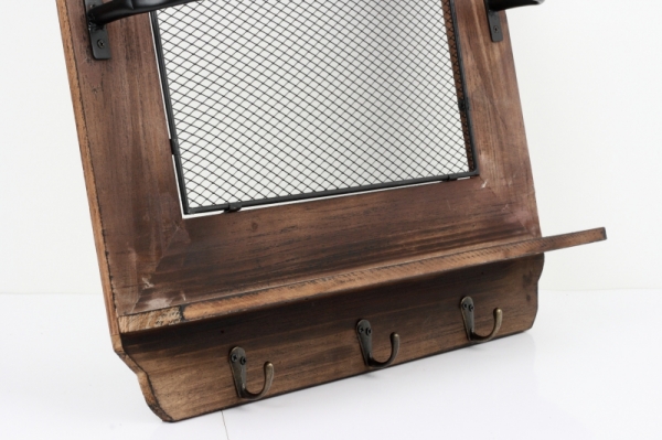 Nástěnná police v rustikálním stylu 50x9x59cm