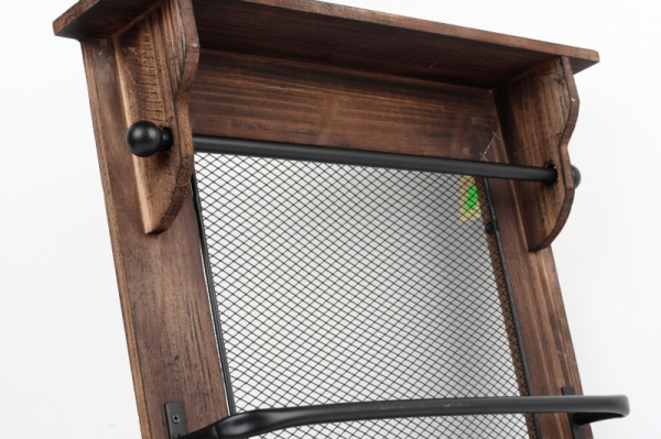 Nástěnná police v rustikálním stylu 50x9x59cm