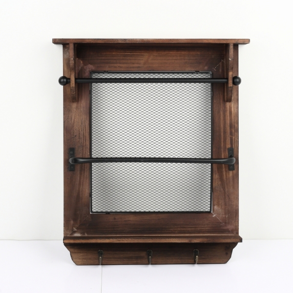 Nástěnná police v rustikálním stylu 50x9x59cm