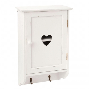 Nástěnná skříňka se 2 háčky 23x40x11cm