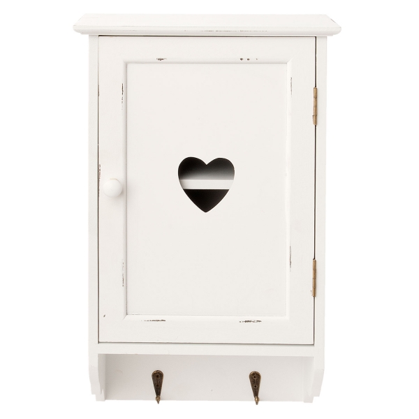 Nástěnná skříňka se 2 háčky 23x40x11cm