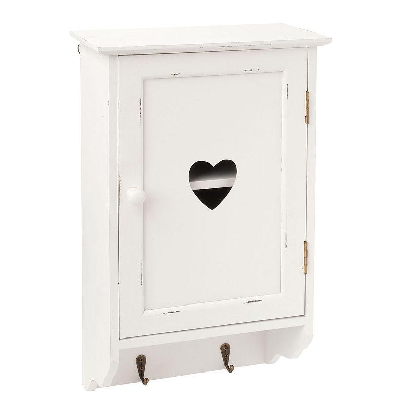 Nástěnná skříňka se 2 háčky 23x40x11cm