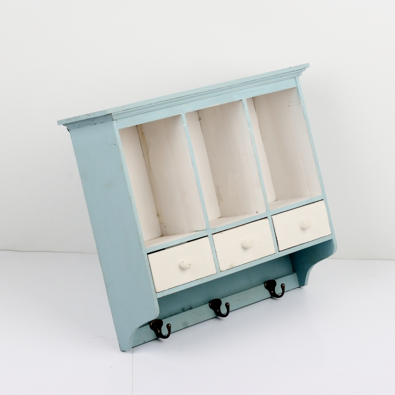 Nástěnná skříňka v pastelové barvě 53x16x45cm