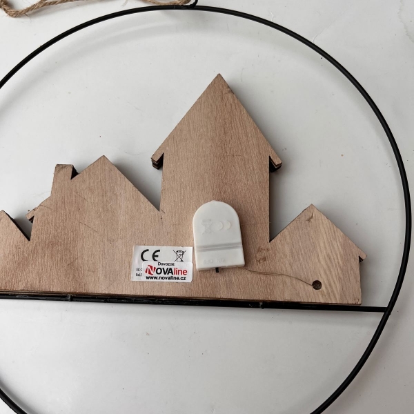 Nástěnná svítící dekorace LunaGlow 25 x 25 x 2 cm