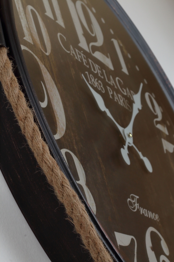 Nástěnné hodiny 64x68cm hnědé