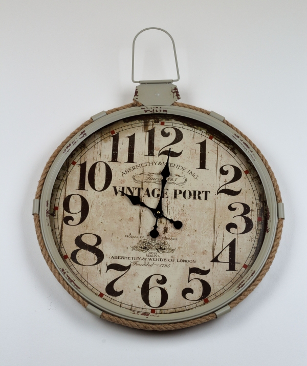 Nástěnné hodiny 64x68cm šedé