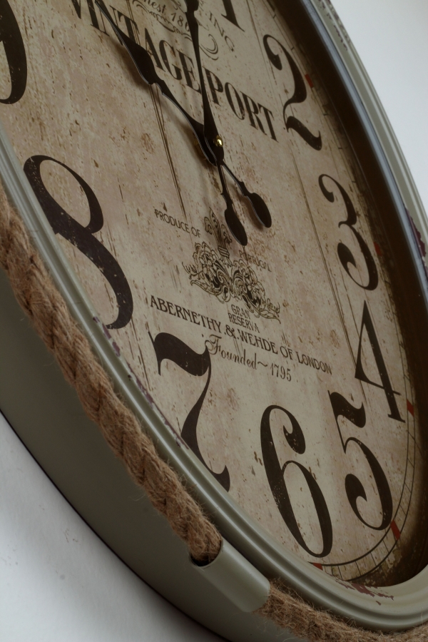 Nástěnné hodiny 64x68cm šedé