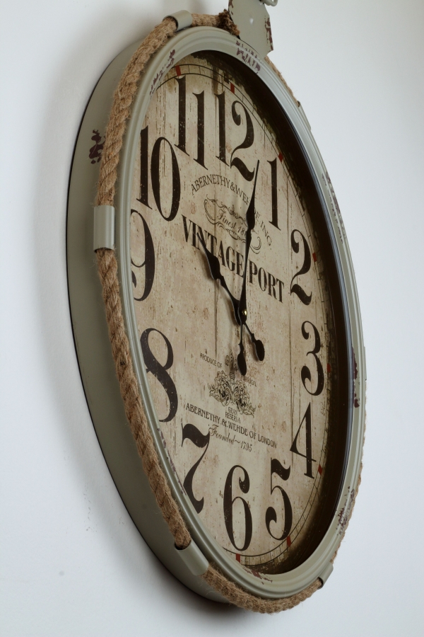 Nástěnné hodiny 64x68cm šedé