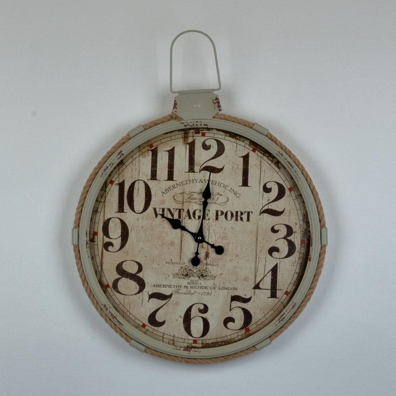 Nástěnné hodiny 64x68cm šedé