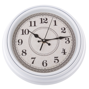 Nástěnné hodiny bílé 31x5cm