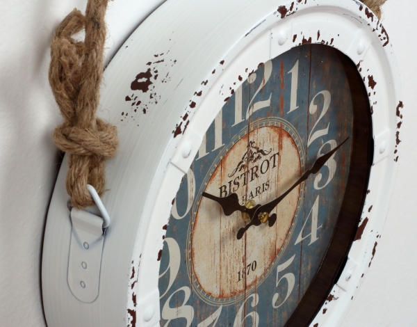 Nástěnné hodiny BISTROT DE PARIS 27,5x6cm