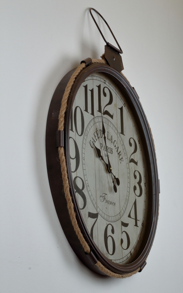 Nástěnné hodiny CAFE DE LA GARE  64x68cm