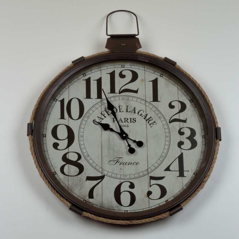 Nástěnné hodiny CAFE DE LA GARE  64x68cm