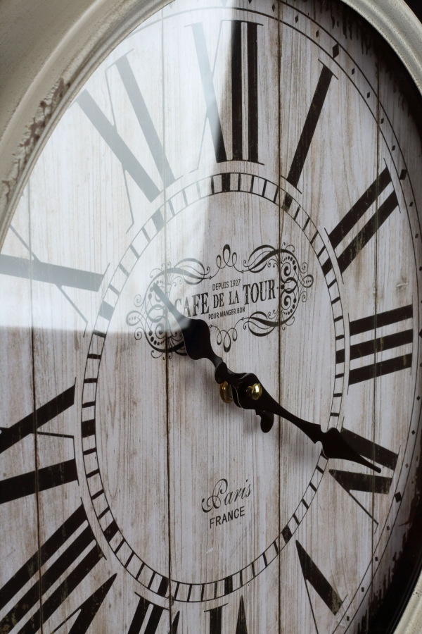 Nástěnné hodiny CAFE DE LA TOUR s popruhem 40cm