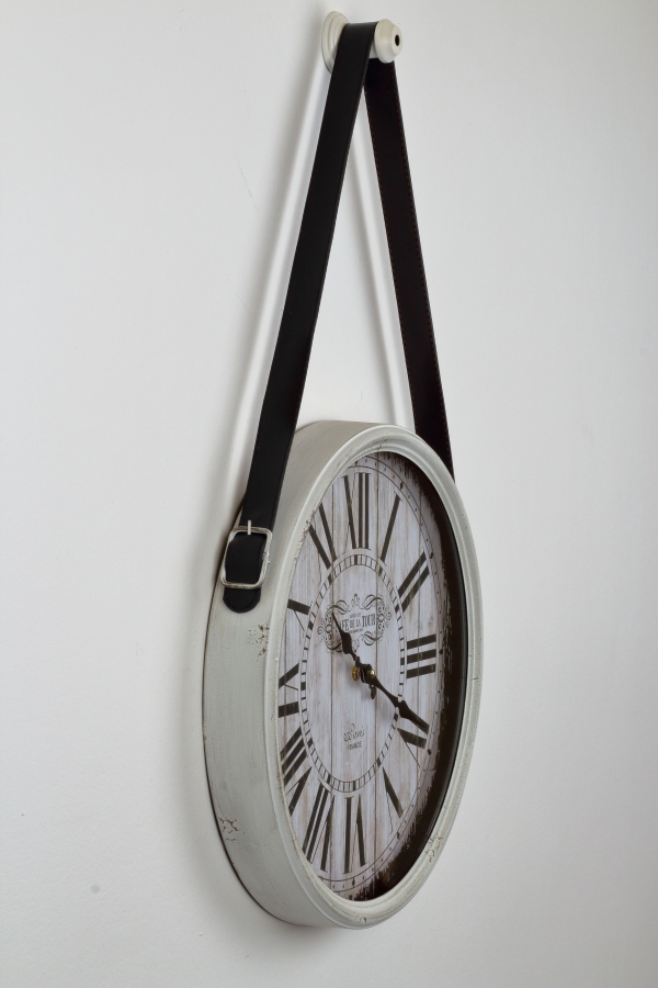 Nástěnné hodiny CAFE DE LA TOUR s popruhem 40cm