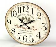 Nástěnné hodiny Chateau bílé 49x39cm