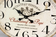 Nástěnné hodiny Chateau bílé 49x39cm