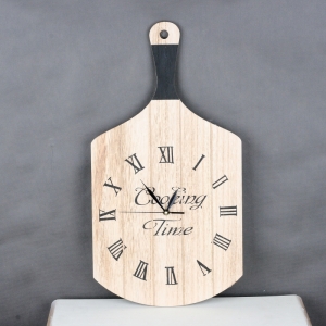 Nástěnné hodiny do kuchyně prkénko 57x30cm