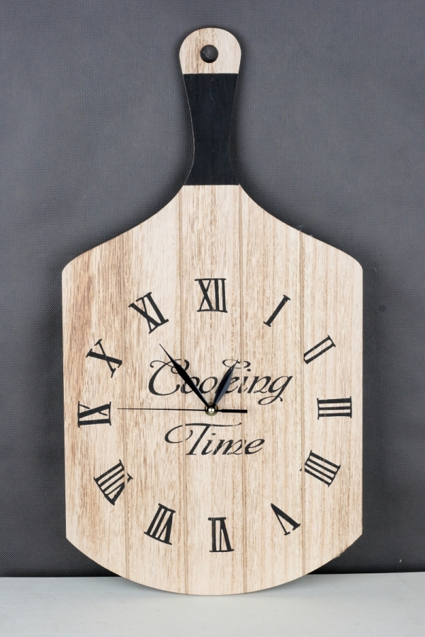 Nástěnné hodiny do kuchyně prkénko 57x30cm