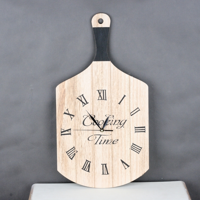 Nástěnné hodiny do kuchyně prkénko 57x30cm