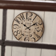 Nástěnné hodiny dřevěné 34cm