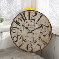 Nástěnné hodiny dřevěné 34cm