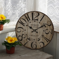 Nástěnné hodiny dřevěné 34cm