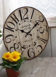 Nástěnné hodiny dřevěné 34cm